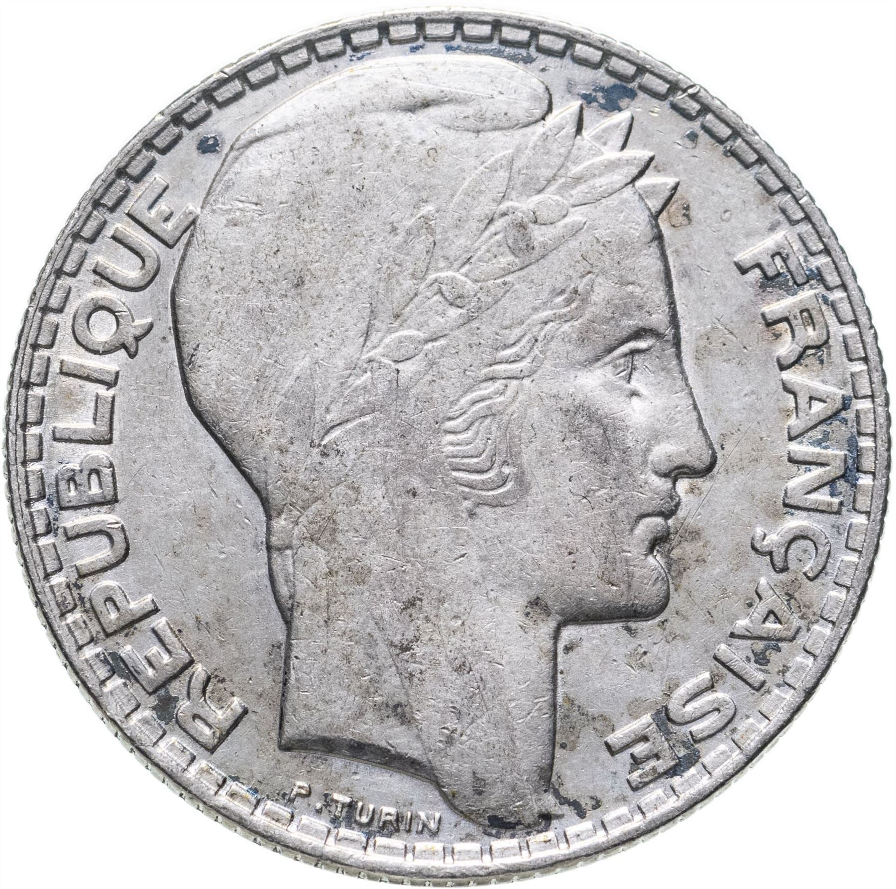 French Coin 10 Francs | KM878 | France | Silver | 1929 - 1939