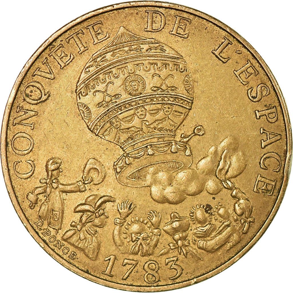 French Coin 10 Francs | Space Conquest | KM952 | France | 1983