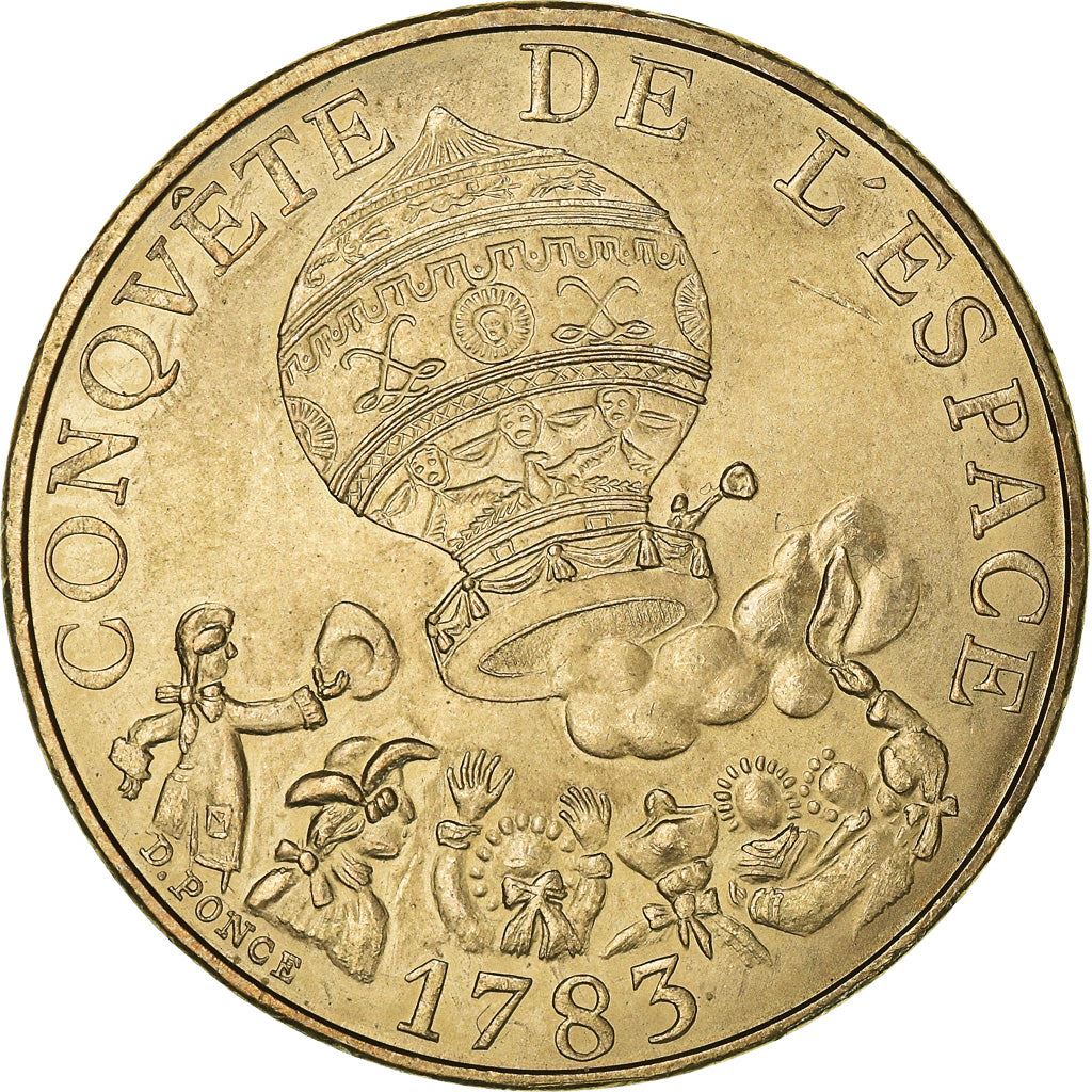 French Coin 10 Francs | Space Conquest | KM952 | France | 1983