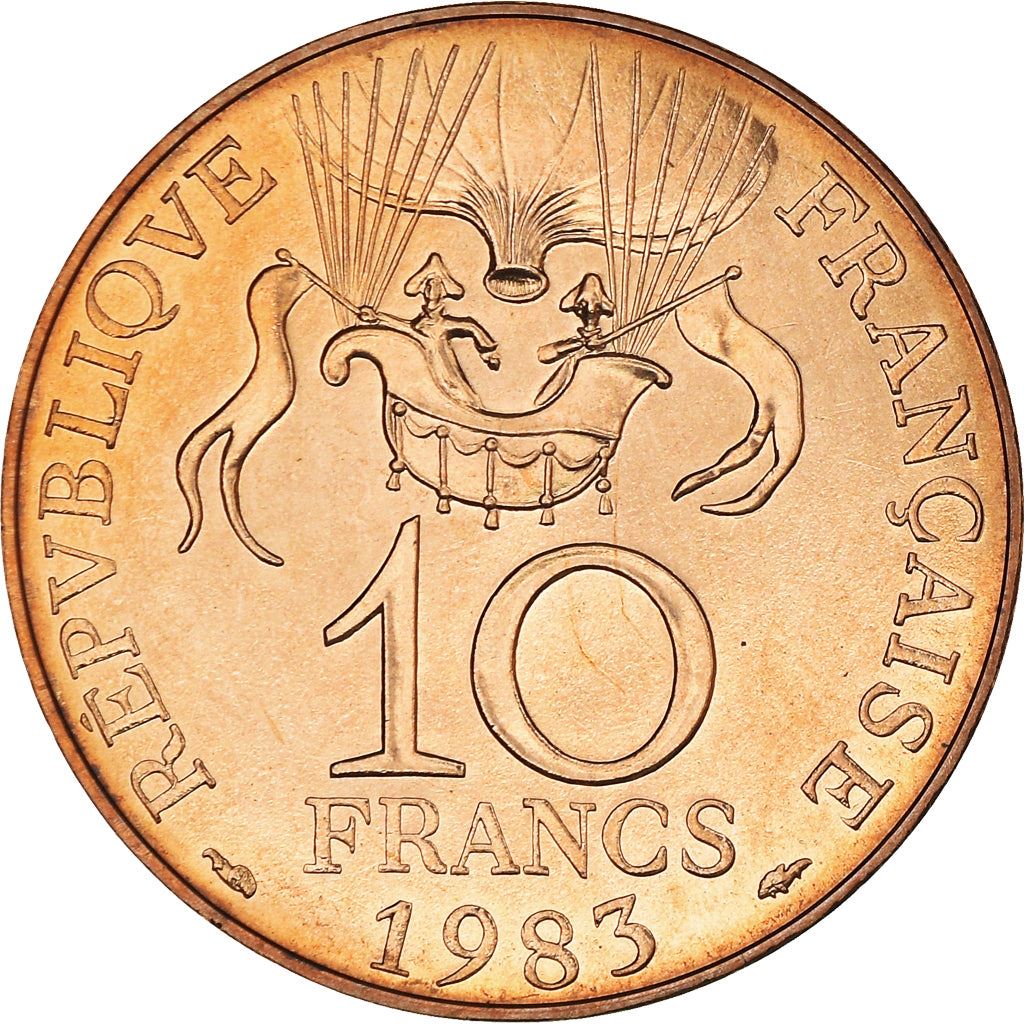 French Coin 10 Francs | Space Conquest | KM952 | France | 1983