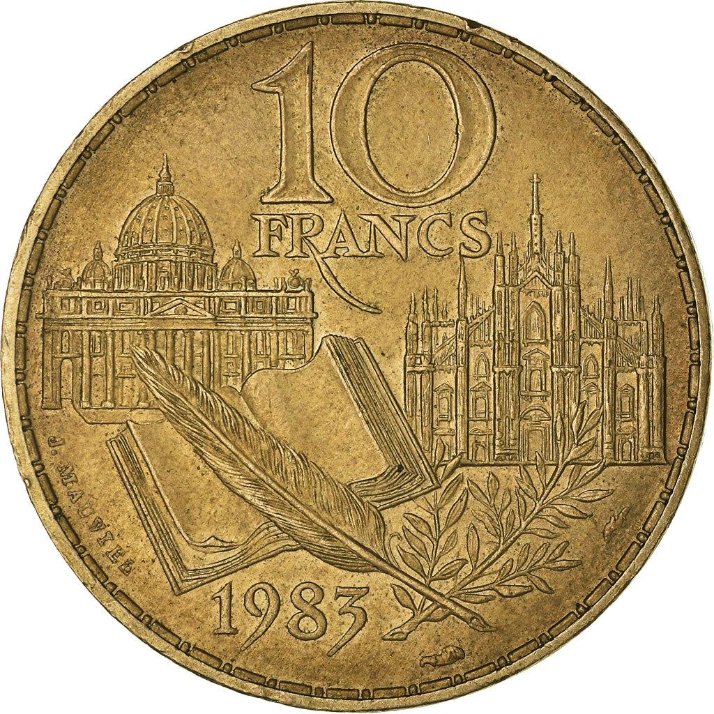 French Coin 10 Francs | Stendhal | KM953 | France | 1983