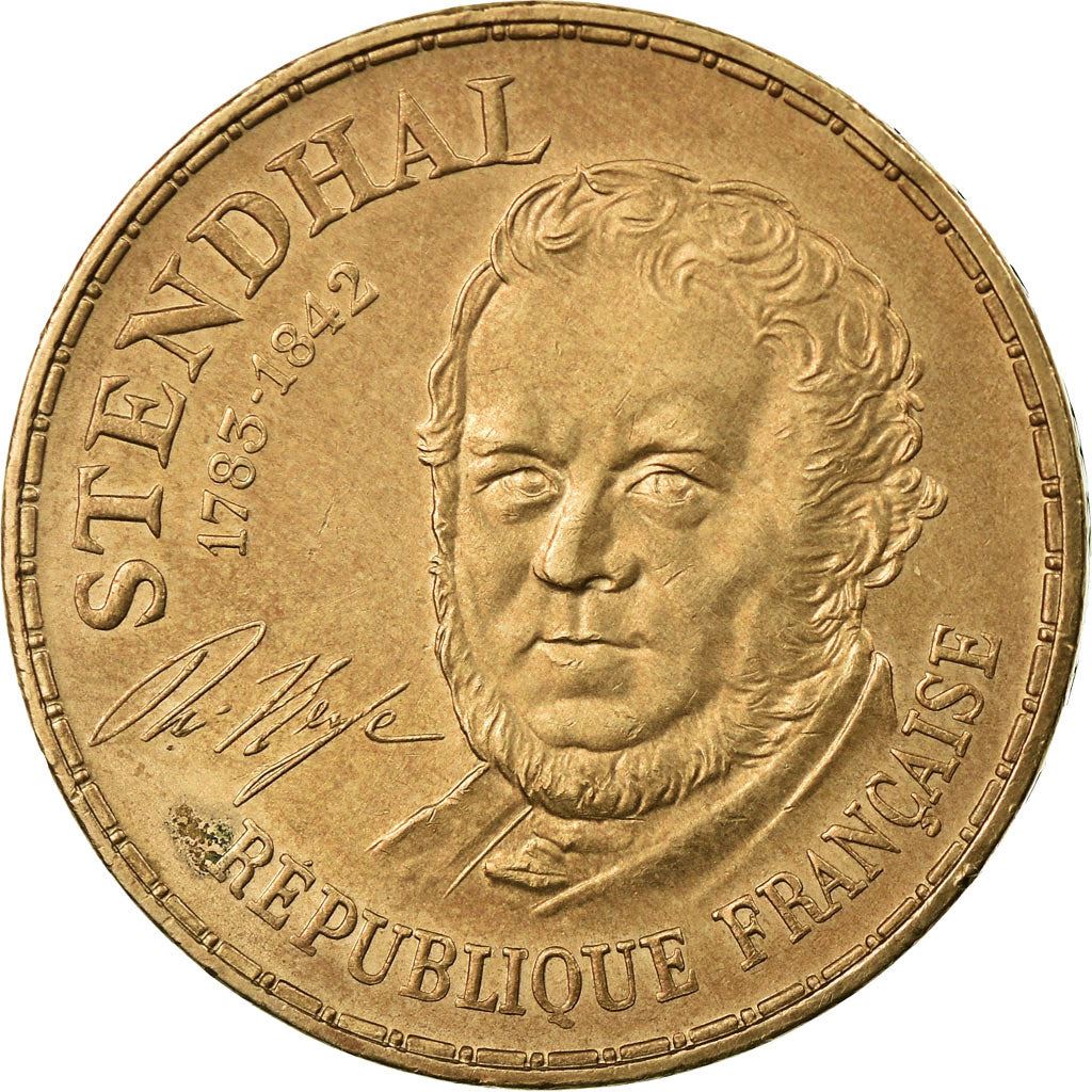 French Coin 10 Francs | Stendhal | KM953 | France | 1983