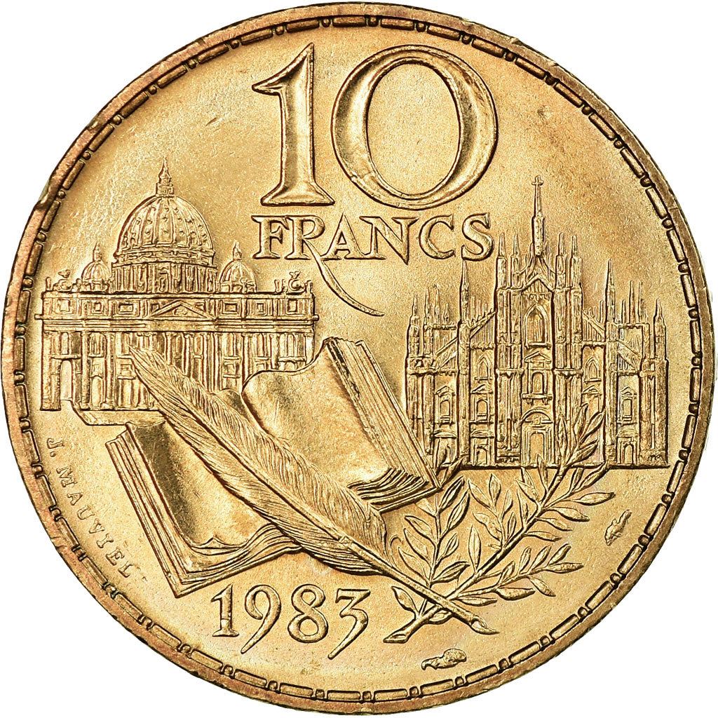 French Coin 10 Francs | Stendhal | KM953 | France | 1983