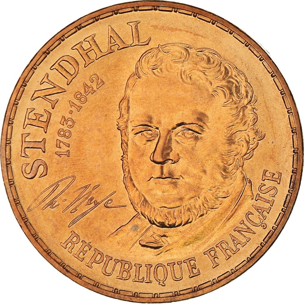 French Coin 10 Francs | Stendhal | KM953 | France | 1983