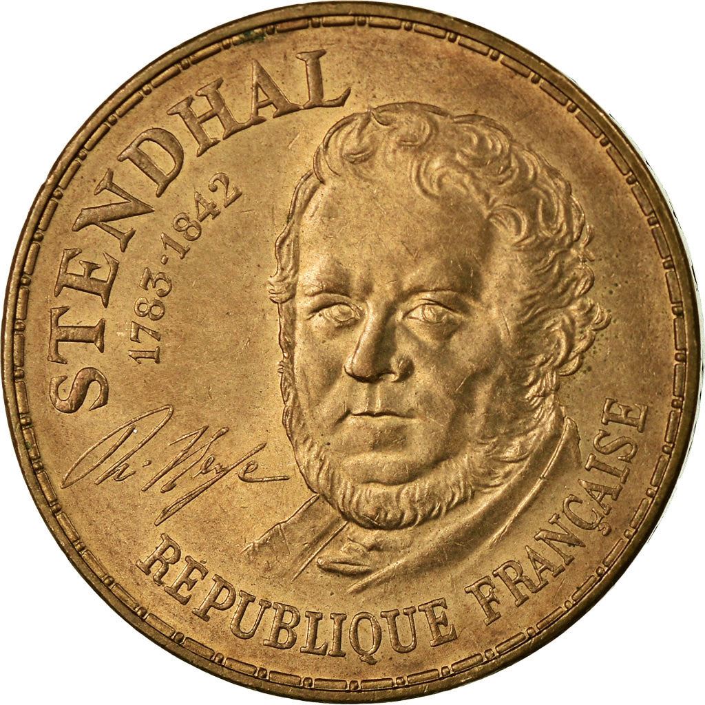 French Coin 10 Francs | Stendhal | KM953 | France | 1983