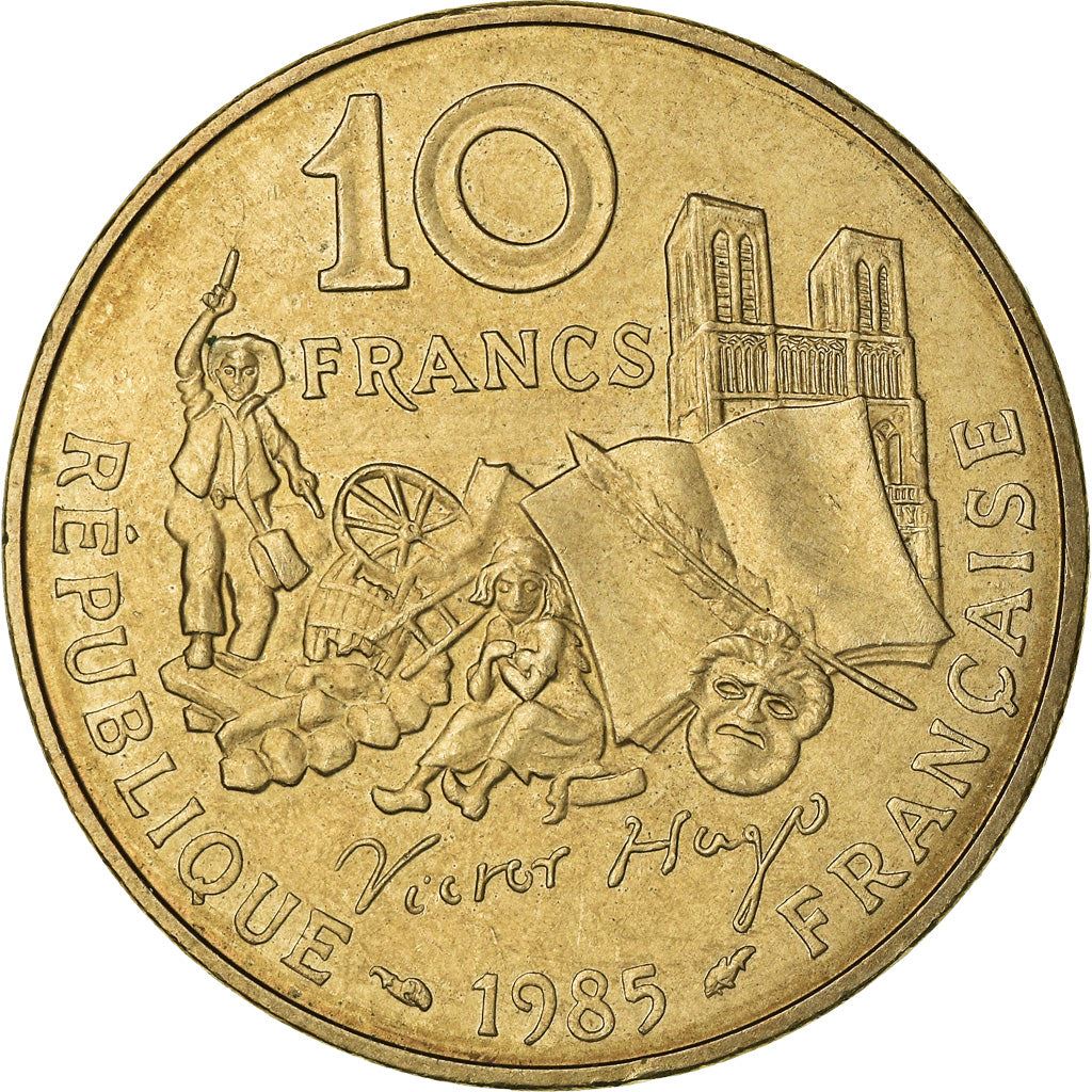 French Coin 10 Francs | Victor Hugo | KM956 | France | 1985