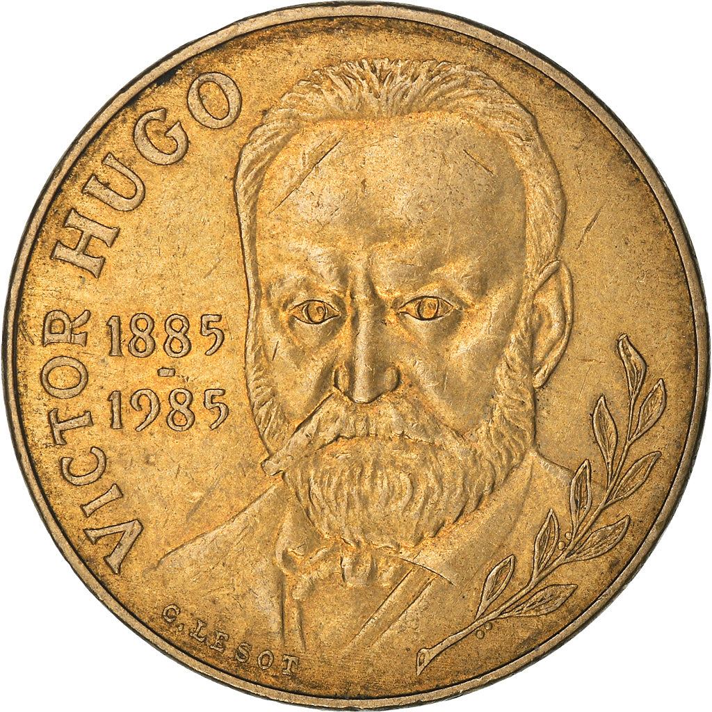 French Coin 10 Francs | Victor Hugo | KM956 | France | 1985