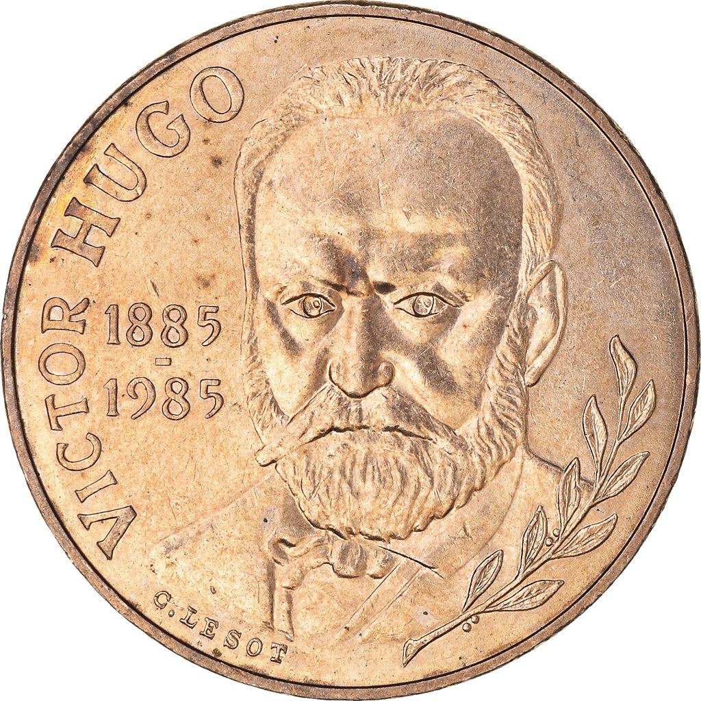 French Coin 10 Francs | Victor Hugo | KM956 | France | 1985