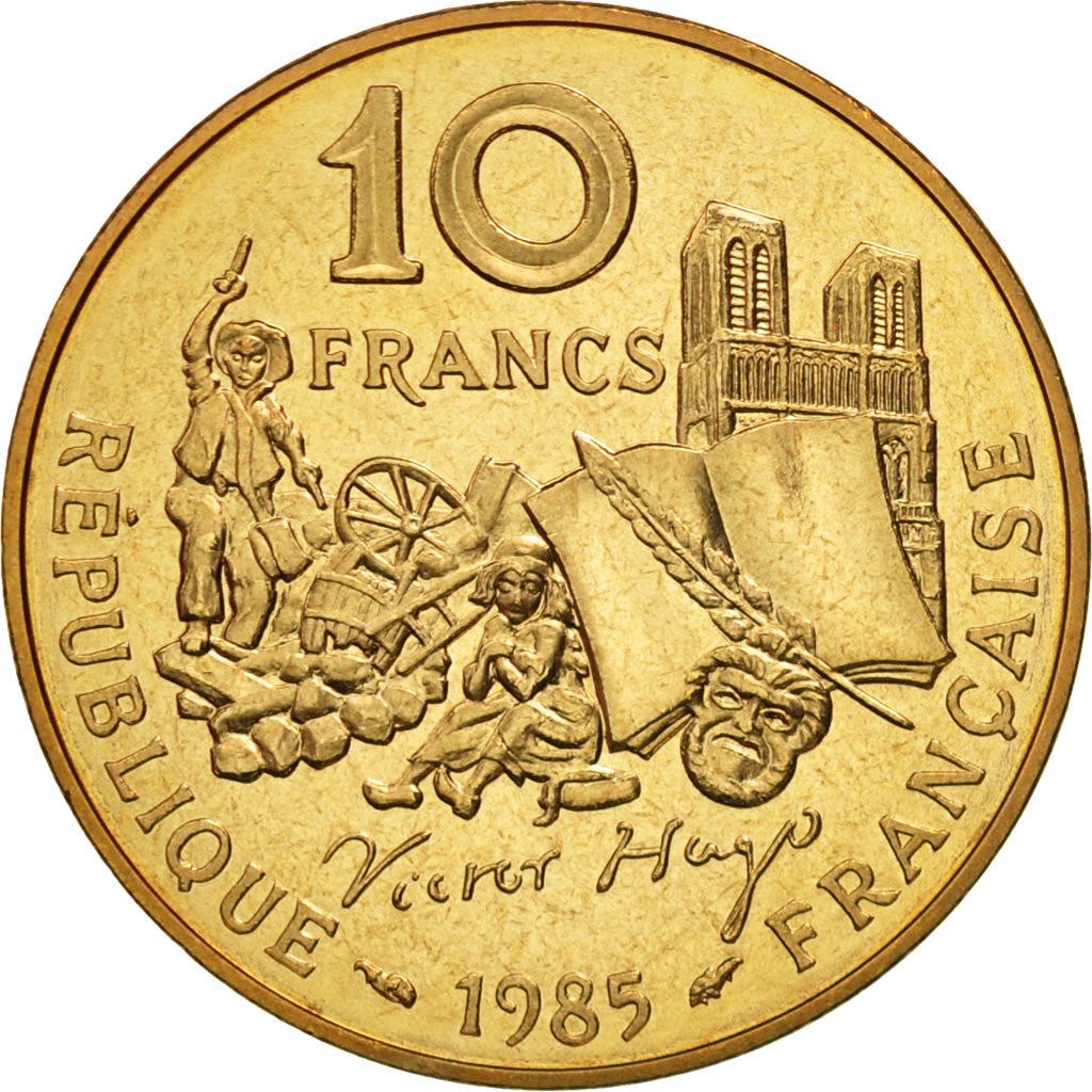 French Coin 10 Francs | Victor Hugo | KM956 | France | 1985