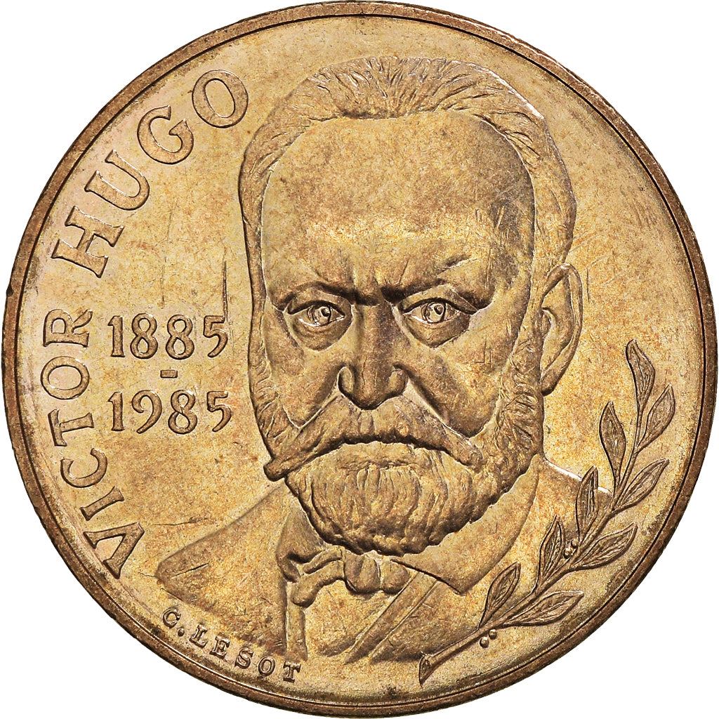 French Coin 10 Francs | Victor Hugo | KM956 | France | 1985