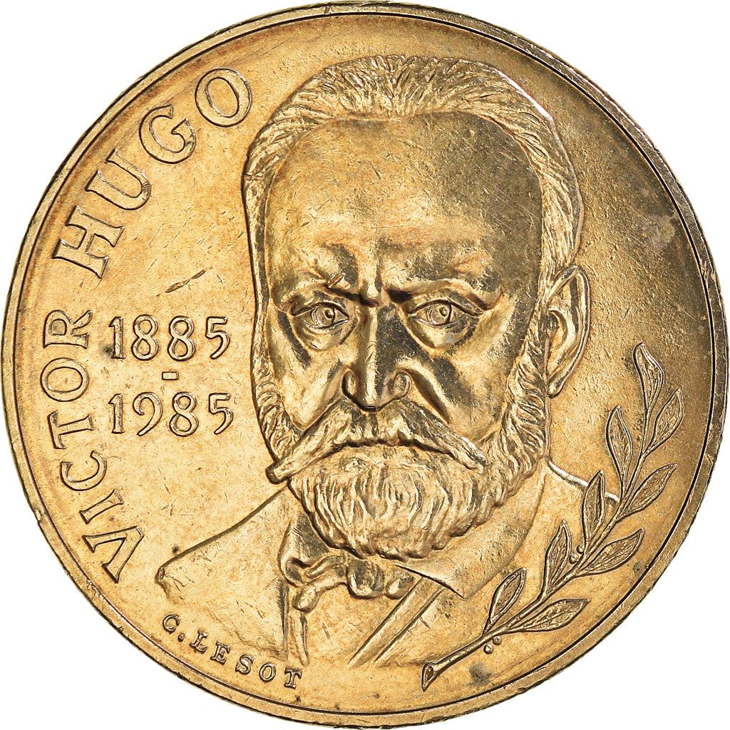 French Coin 10 Francs | Victor Hugo | KM956 | France | 1985