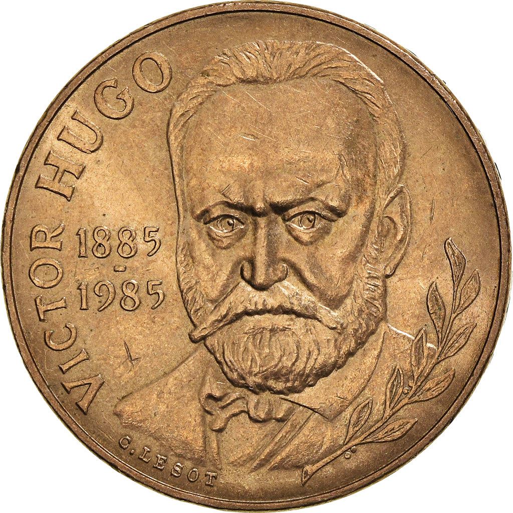 French Coin 10 Francs | Victor Hugo | KM956 | France | 1985