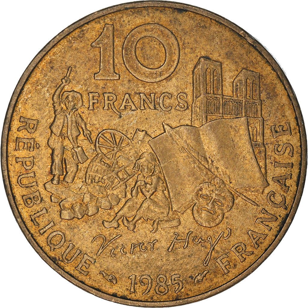 French Coin 10 Francs | Victor Hugo | KM956 | France | 1985