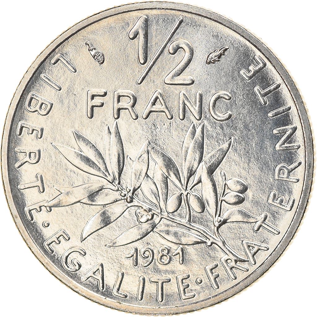 French Coin ½ Franc | signature O. Roty | KM931.1 | France | 1964 - 2001