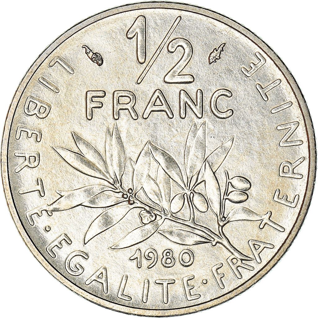 French Coin ½ Franc | signature O. Roty | KM931.1 | France | 1964 - 2001