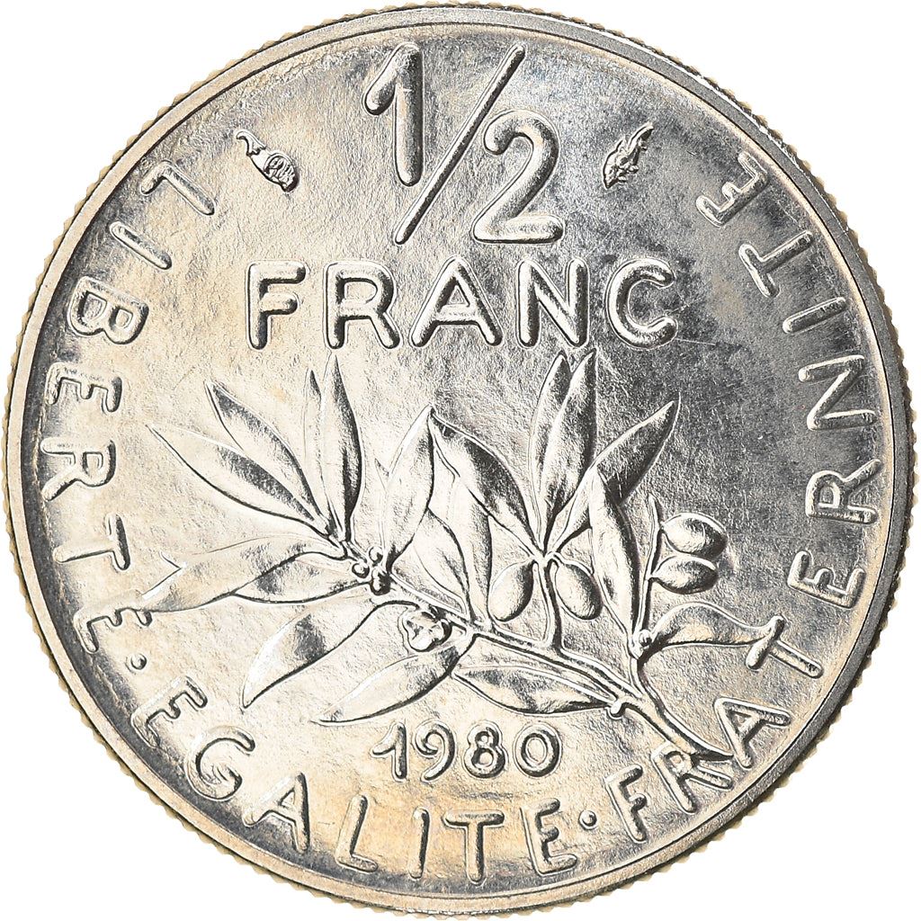 French Coin ½ Franc | signature O. Roty | KM931.1 | France | 1964 - 2001