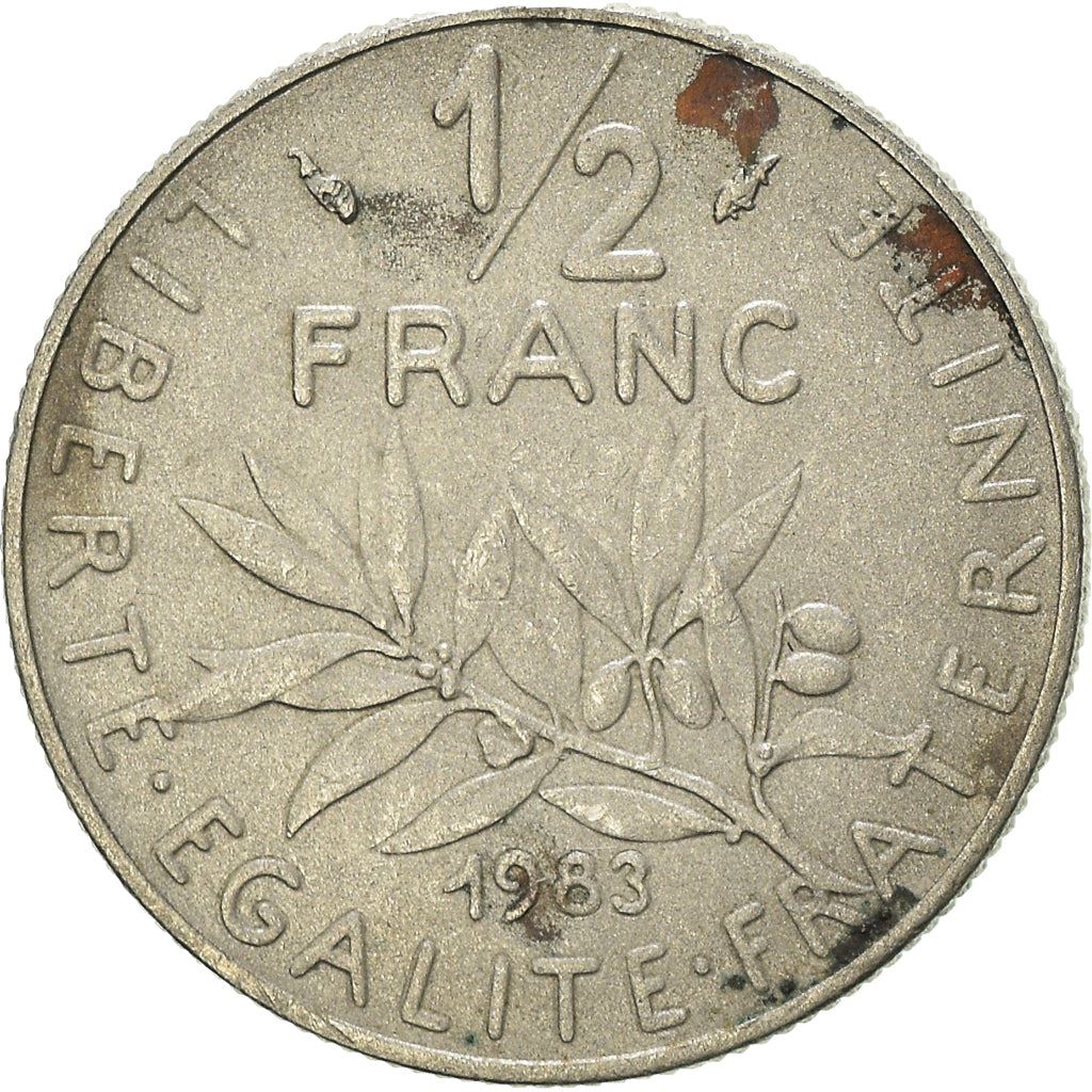 French Coin ½ Franc | signature O. Roty | KM931.1 | France | 1964 - 2001