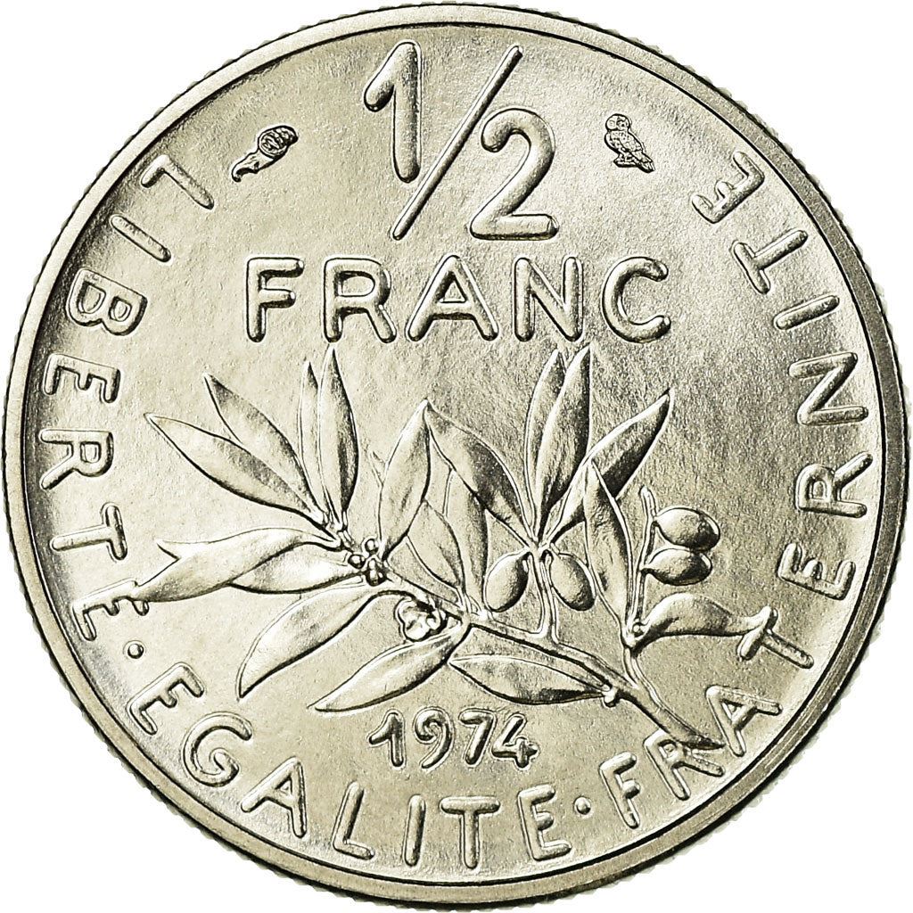 French Coin ½ Franc | signature O. Roty | KM931.1 | France | 1964 - 2001