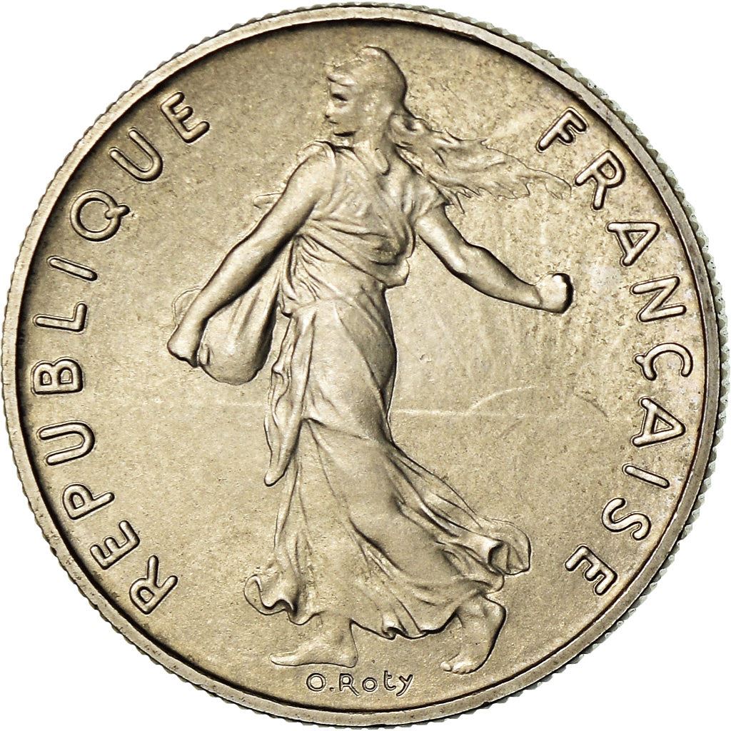 French Coin ½ Franc | signature O. Roty | KM931.1 | France | 1964 - 2001