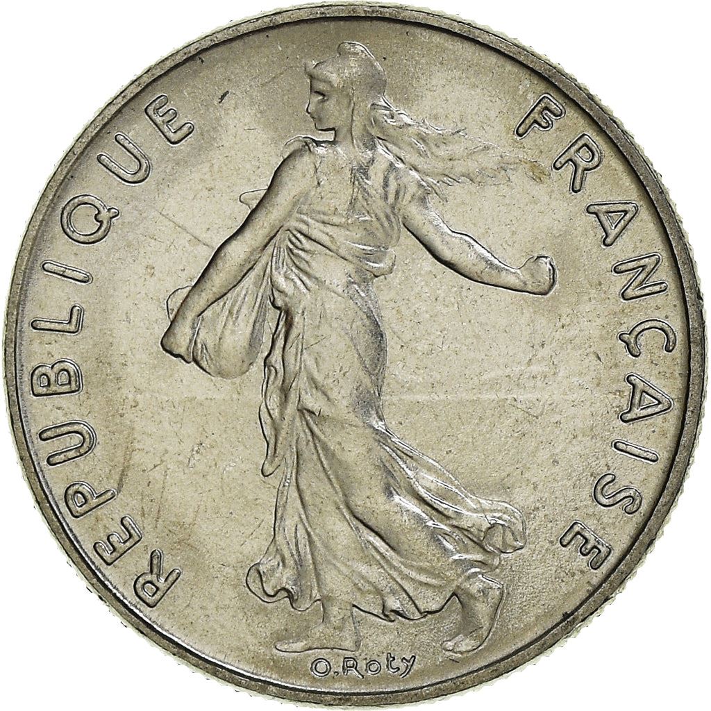 French Coin ½ Franc | signature O. Roty | KM931.1 | France | 1964 - 2001