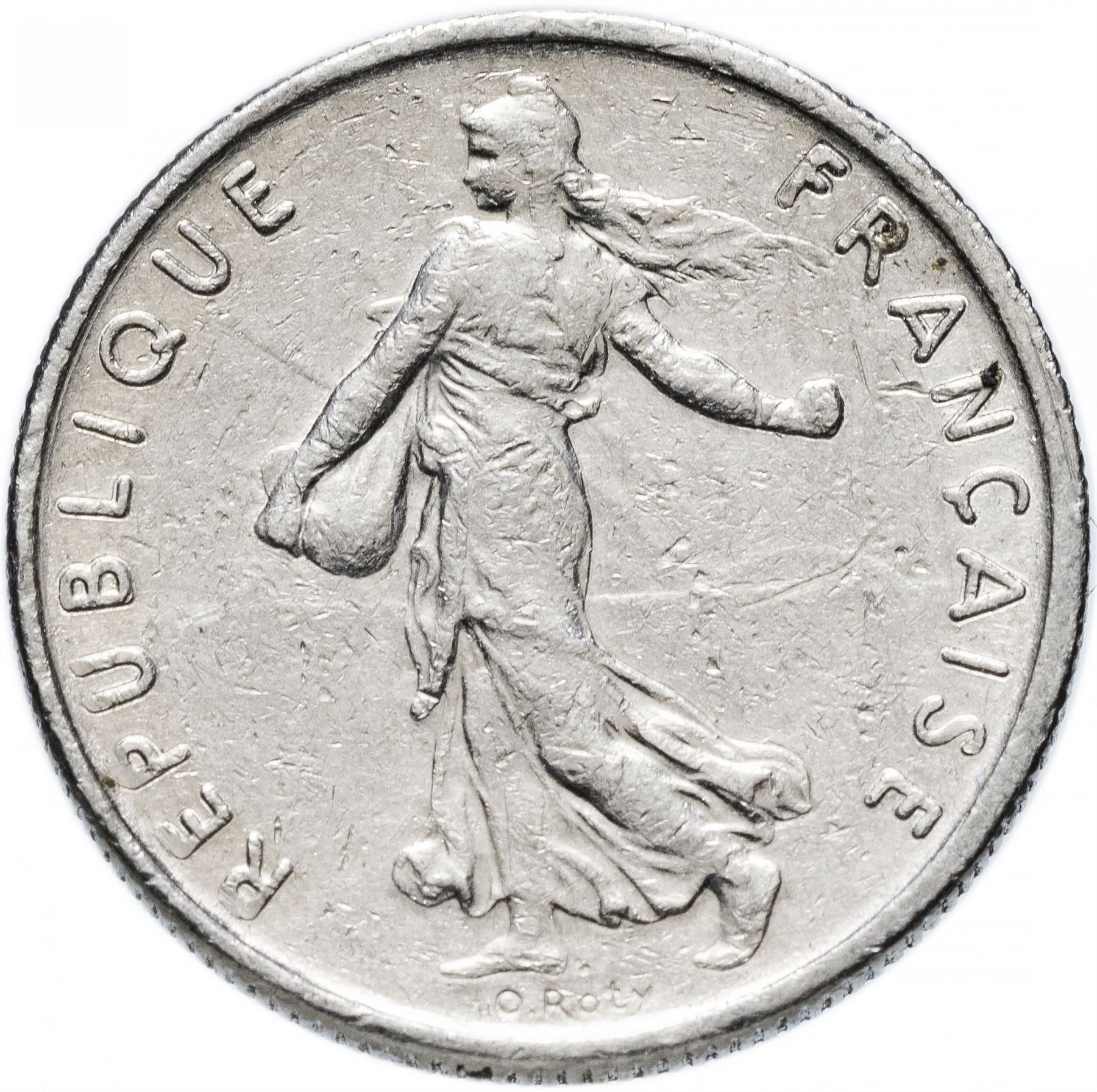 French Coin ½ Franc | signature O. Roty | KM931.1 | France | 1964 - 2001