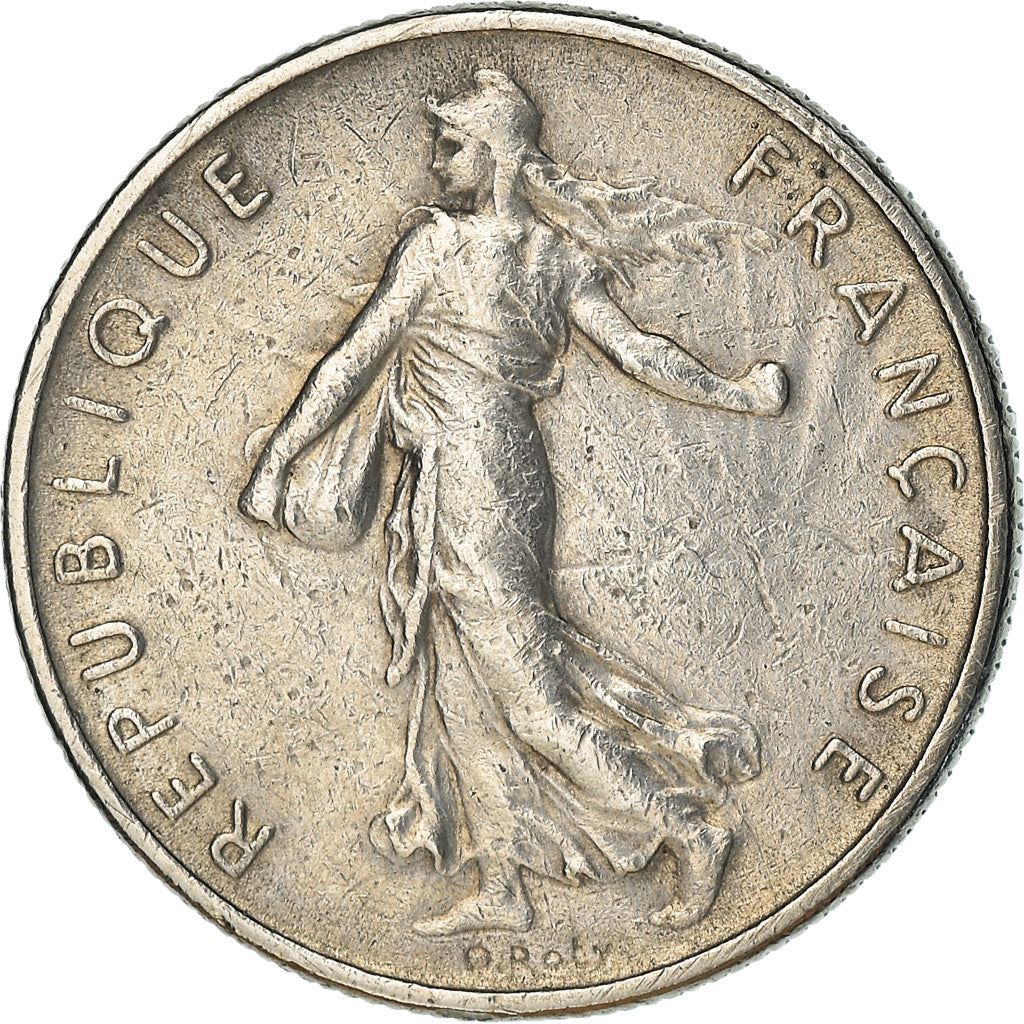 French Coin ½ Franc | signature O. Roty | KM931.1 | France | 1964 - 2001