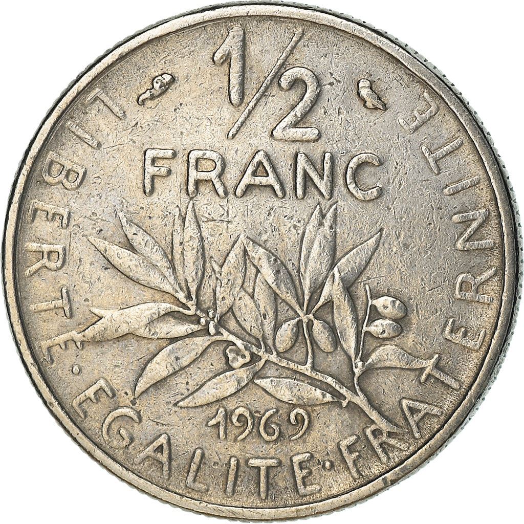 French Coin ½ Franc | signature O. Roty | KM931.1 | France | 1964 - 2001