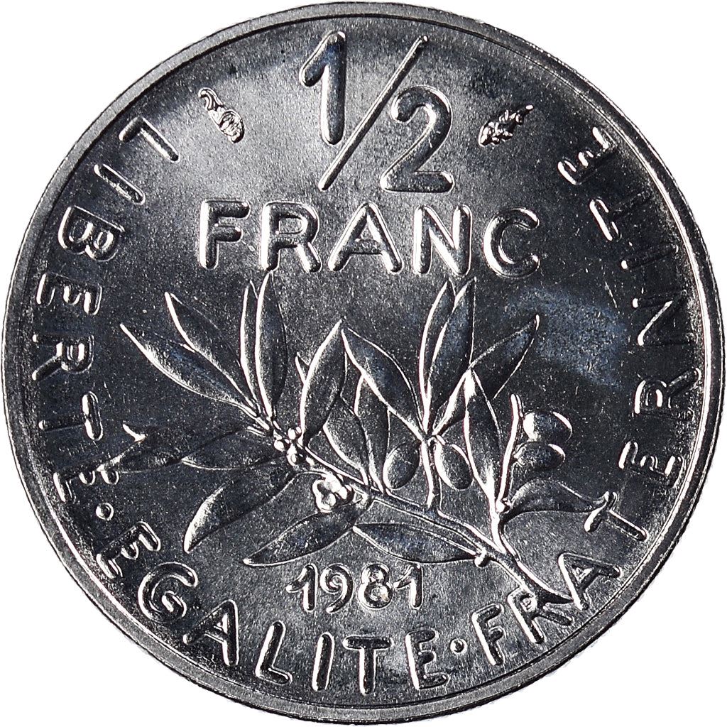 French Coin ½ Franc | signature O. Roty | KM931.1 | France | 1964 - 2001