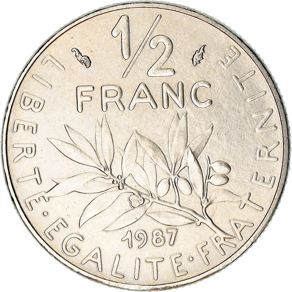 French Coin ½ Franc | signature O. Roty | KM931.1 | France | 1964 - 2001