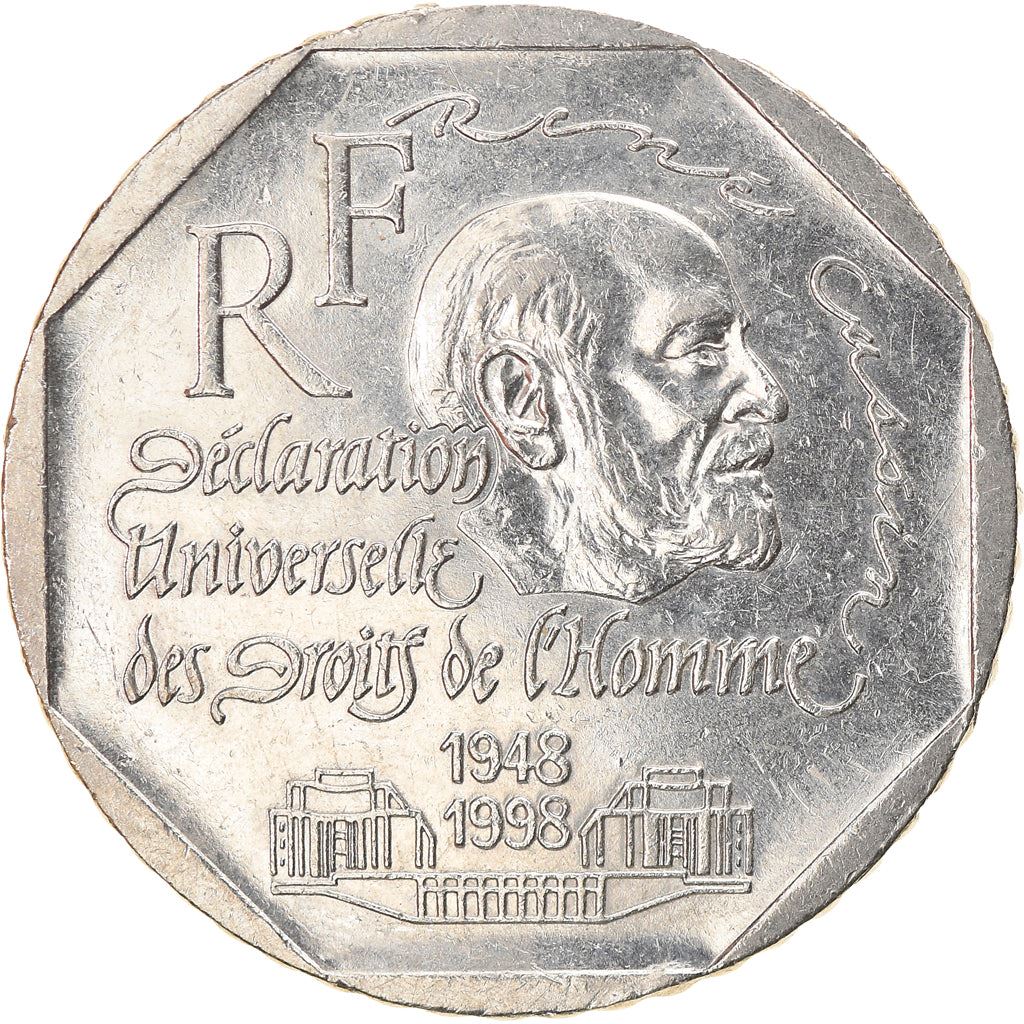 French Coin 2 Francs | Declaration of Human Rights | KM1213 | France | 1998