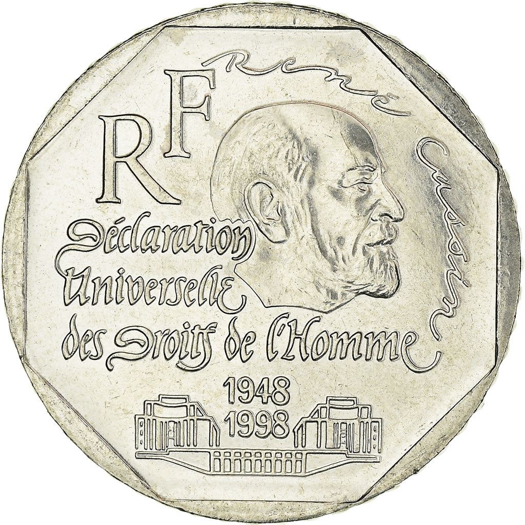 French Coin 2 Francs | Declaration of Human Rights | KM1213 | France | 1998