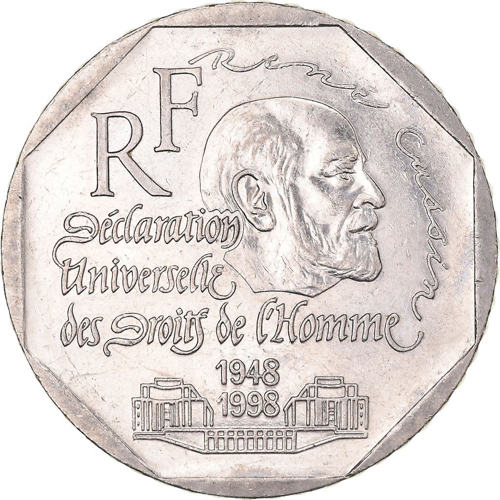 French Coin 2 Francs | Declaration of Human Rights | KM1213 | France | 1998