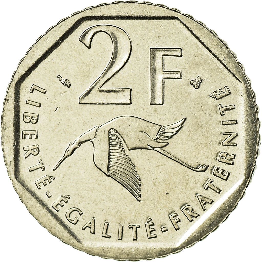 French Coin 2 Francs | Georges Guynemer | KM1187 | France | 1997