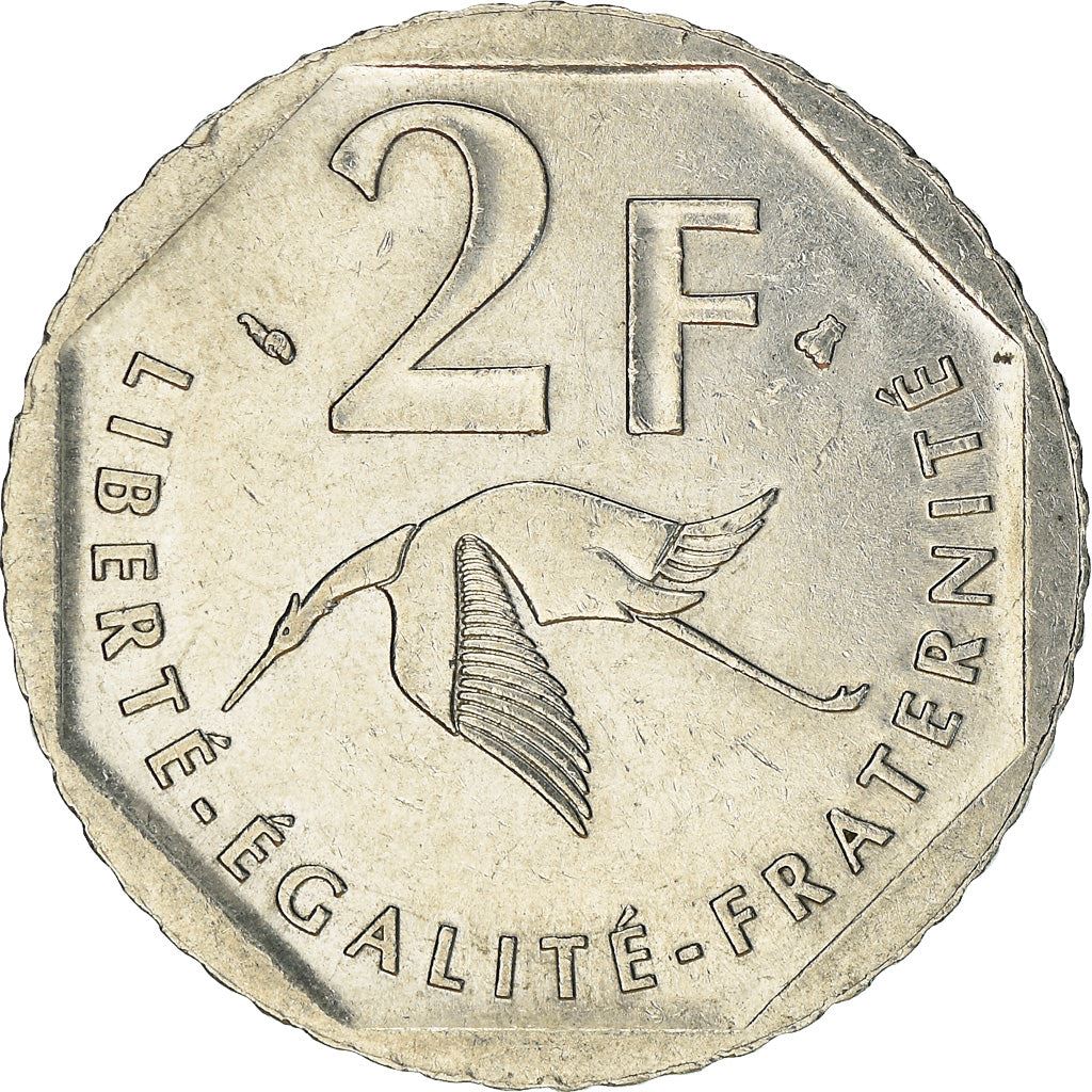 French Coin 2 Francs | Georges Guynemer | KM1187 | France | 1997