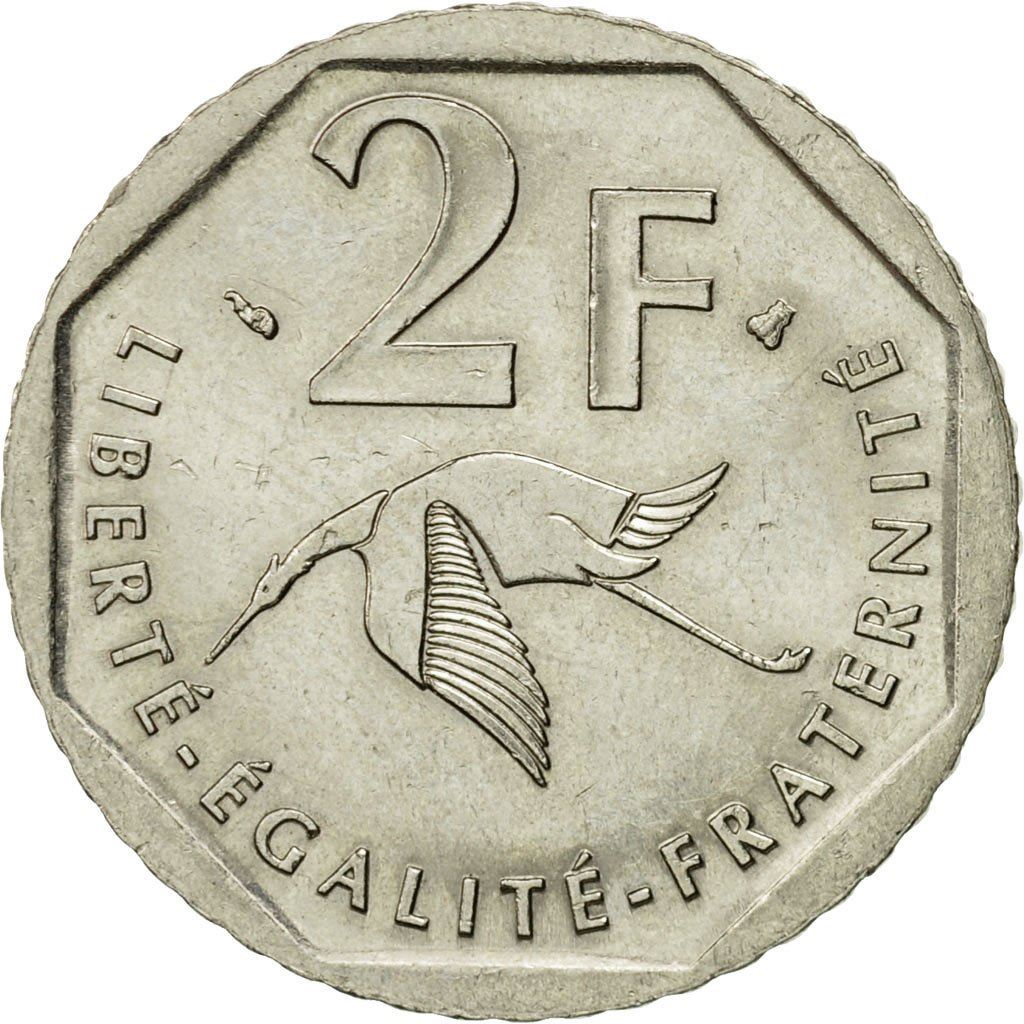 French Coin 2 Francs | Georges Guynemer | KM1187 | France | 1997