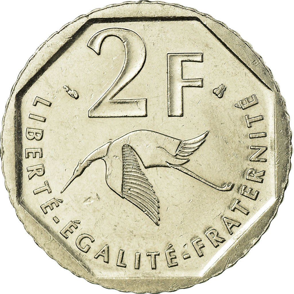 French Coin 2 Francs | Georges Guynemer | KM1187 | France | 1997