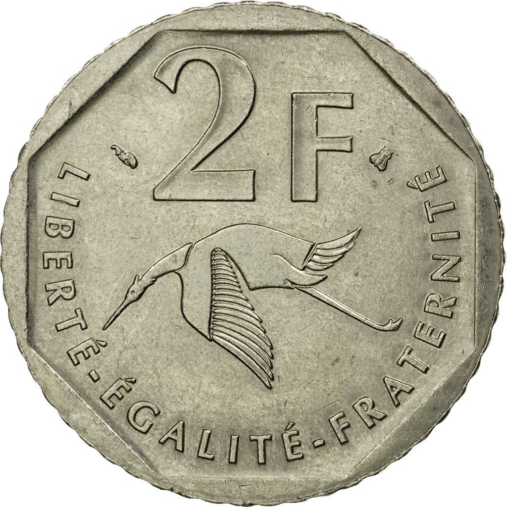 French Coin 2 Francs | Georges Guynemer | KM1187 | France | 1997