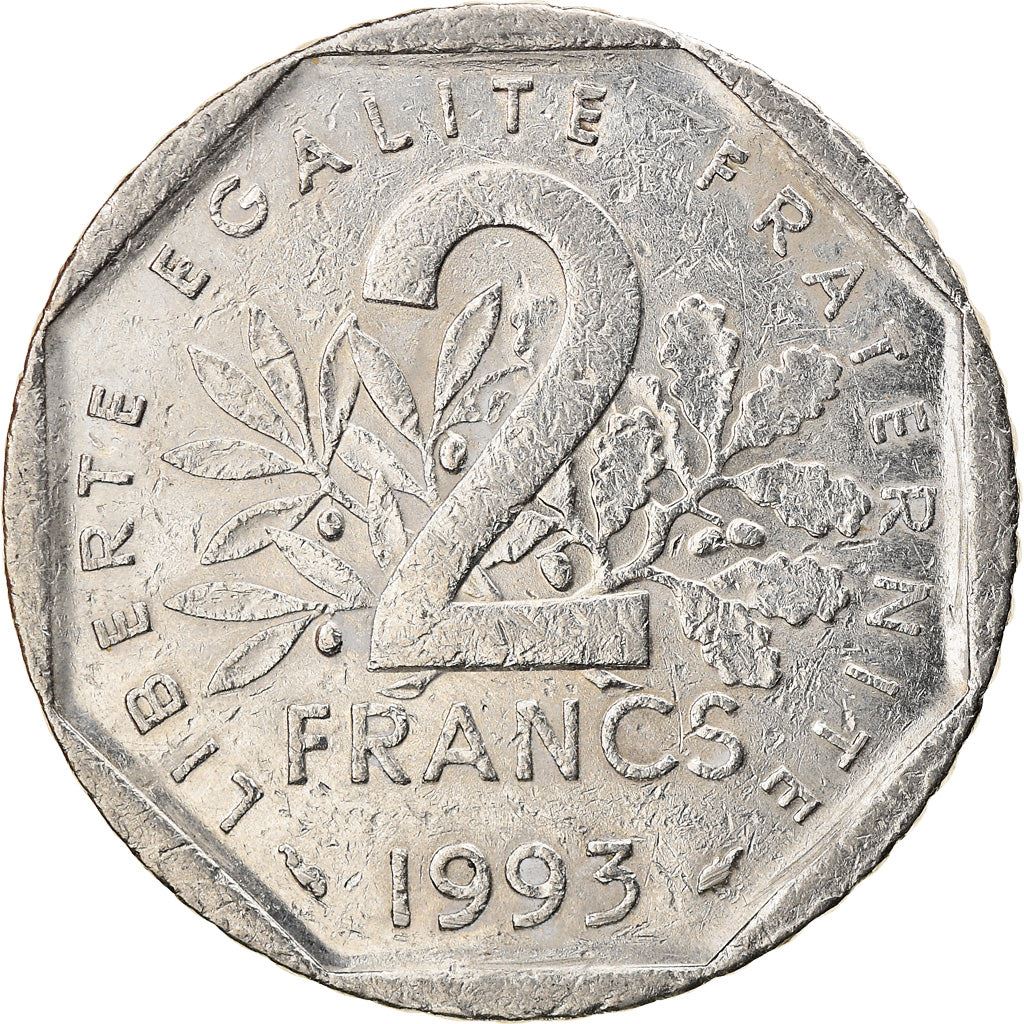 French Coin 2 Francs | Jean Moulin | KM1062 | France | 1993