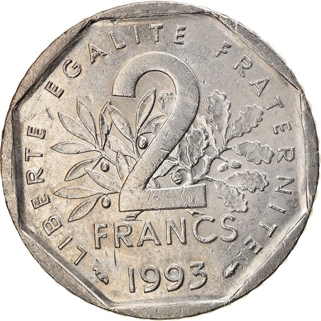 French Coin 2 Francs | Jean Moulin | KM1062 | France | 1993