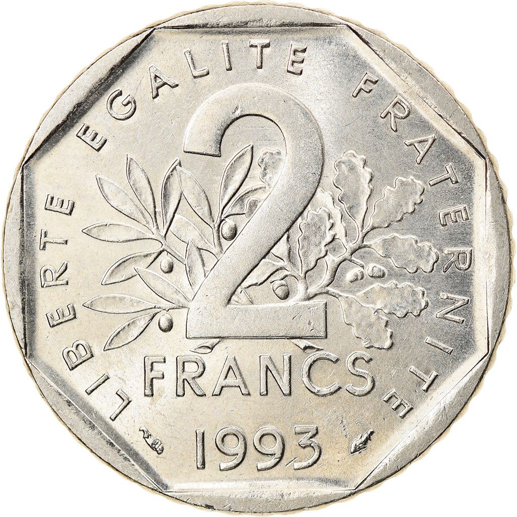 French Coin 2 Francs | Jean Moulin | KM1062 | France | 1993