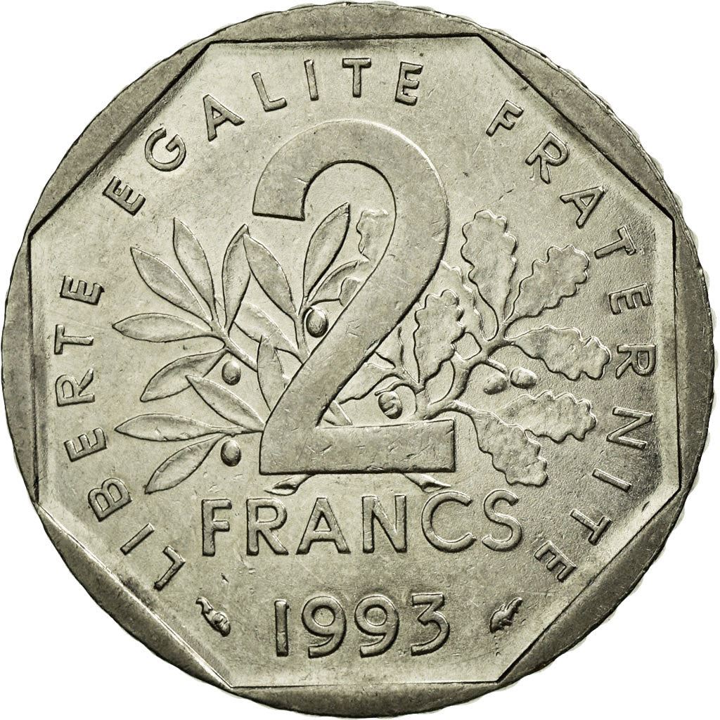 French Coin 2 Francs | Jean Moulin | KM1062 | France | 1993