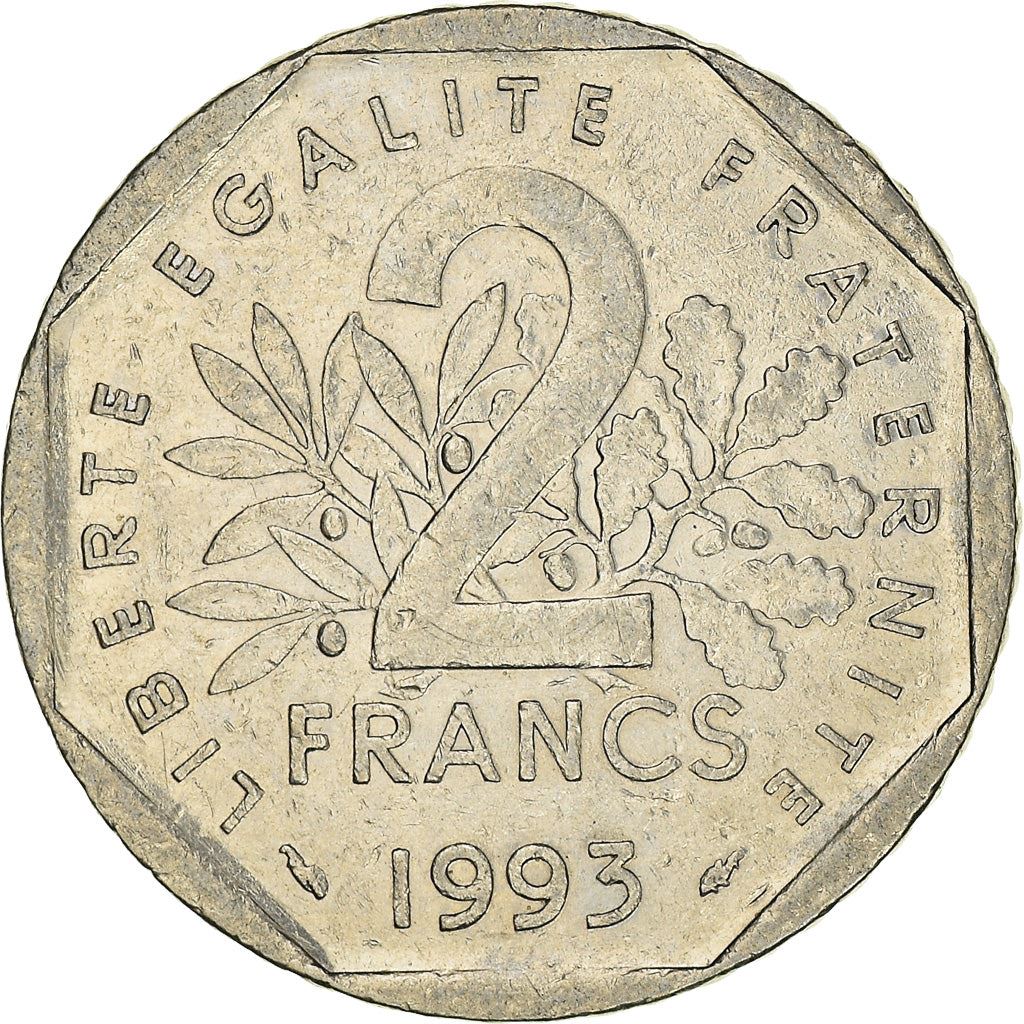 French Coin 2 Francs | Jean Moulin | KM1062 | France | 1993