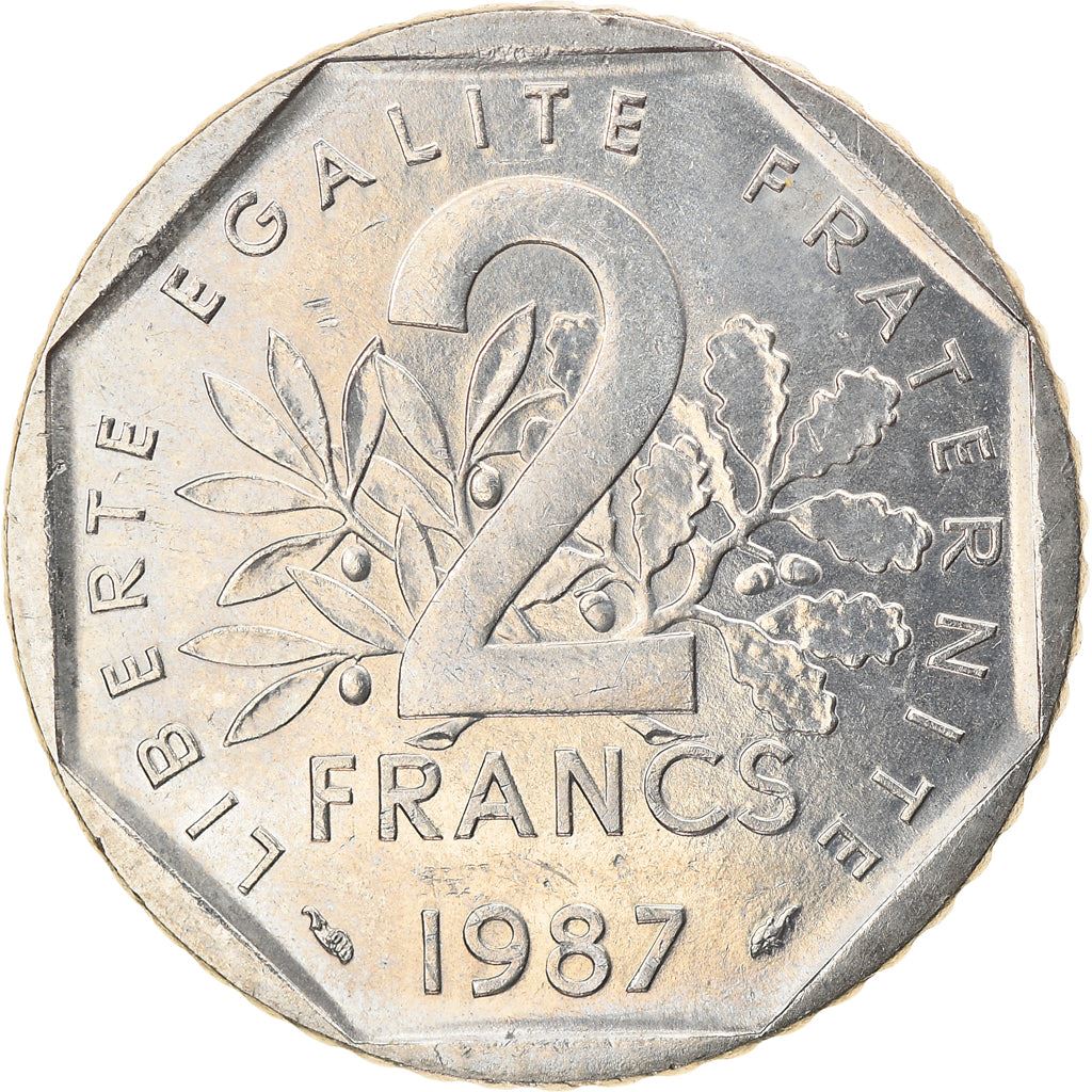 French Coin 2 Francs | KM942.1 | France | 1977 - 2001