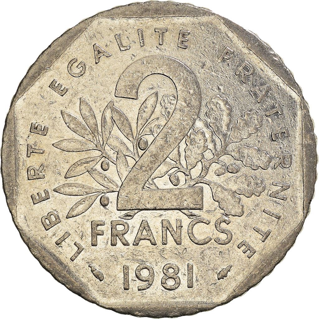 French Coin 2 Francs | KM942.1 | France | 1977 - 2001