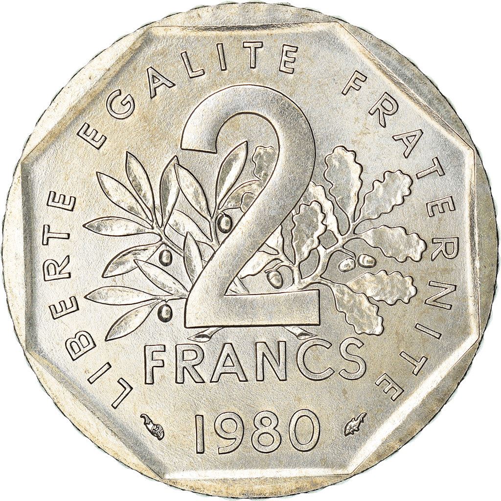 French Coin 2 Francs | KM942.1 | France | 1977 - 2001