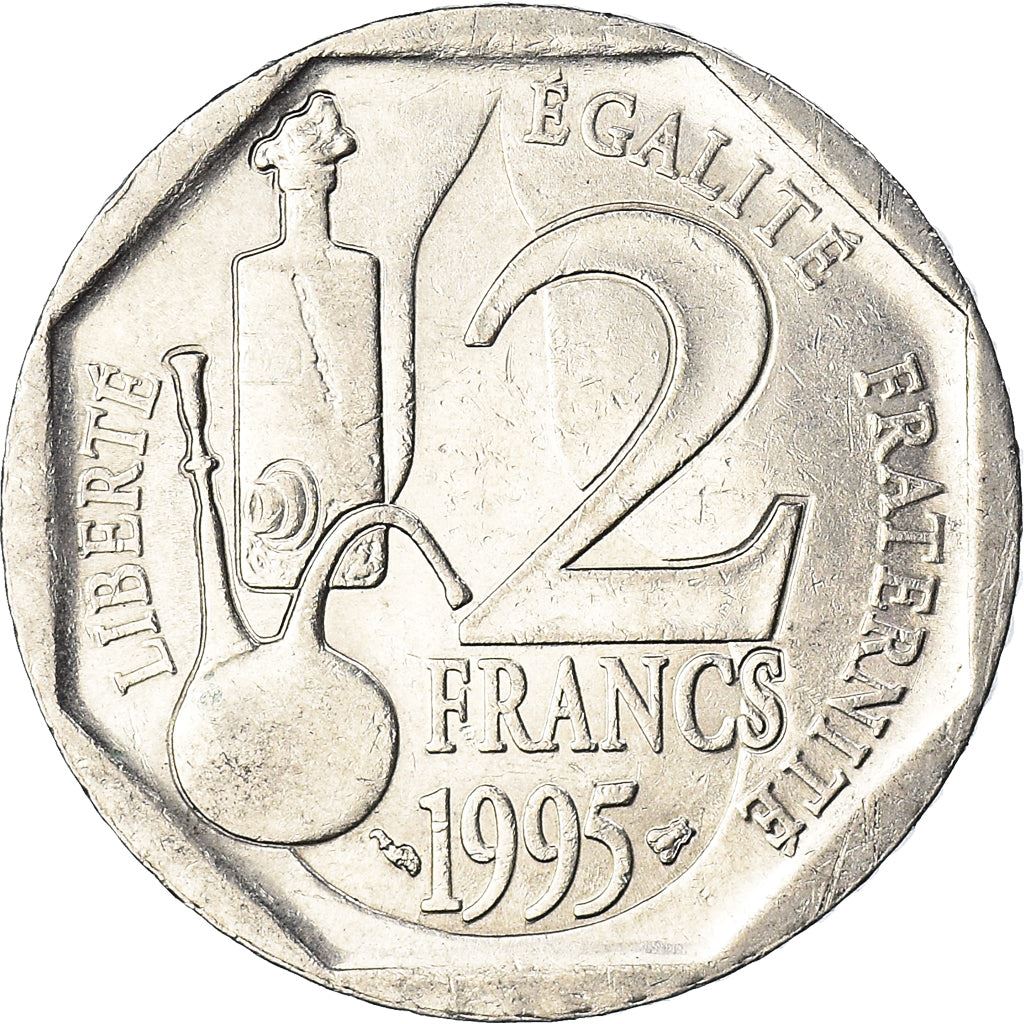 French Coin 2 Francs | Louis Pasteur | KM1119 | France | 1995