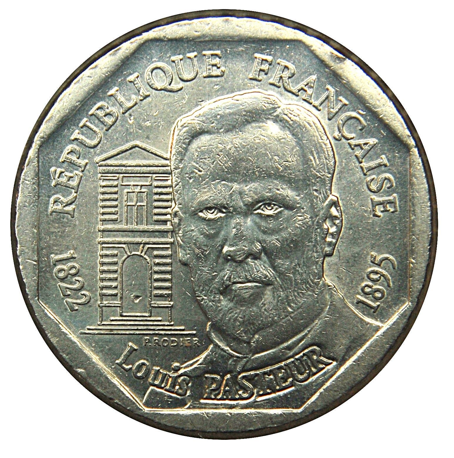 French Coin 2 Francs | Louis Pasteur | KM1119 | France | 1995