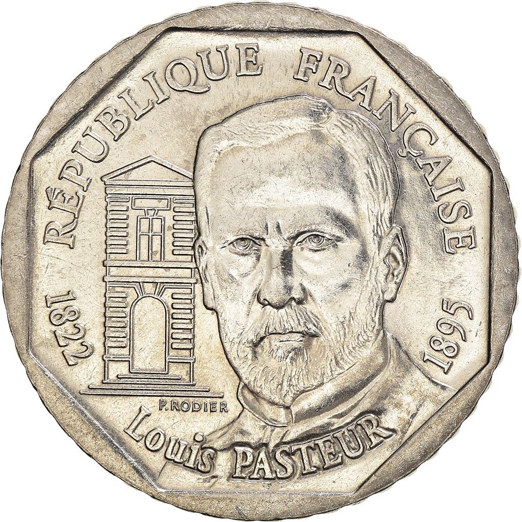 French Coin 2 Francs | Louis Pasteur | KM1119 | France | 1995