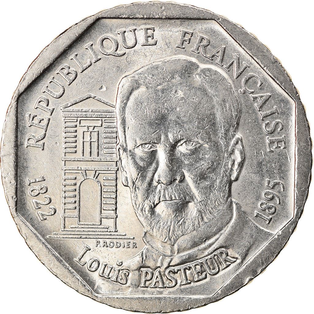 French Coin 2 Francs | Louis Pasteur | KM1119 | France | 1995