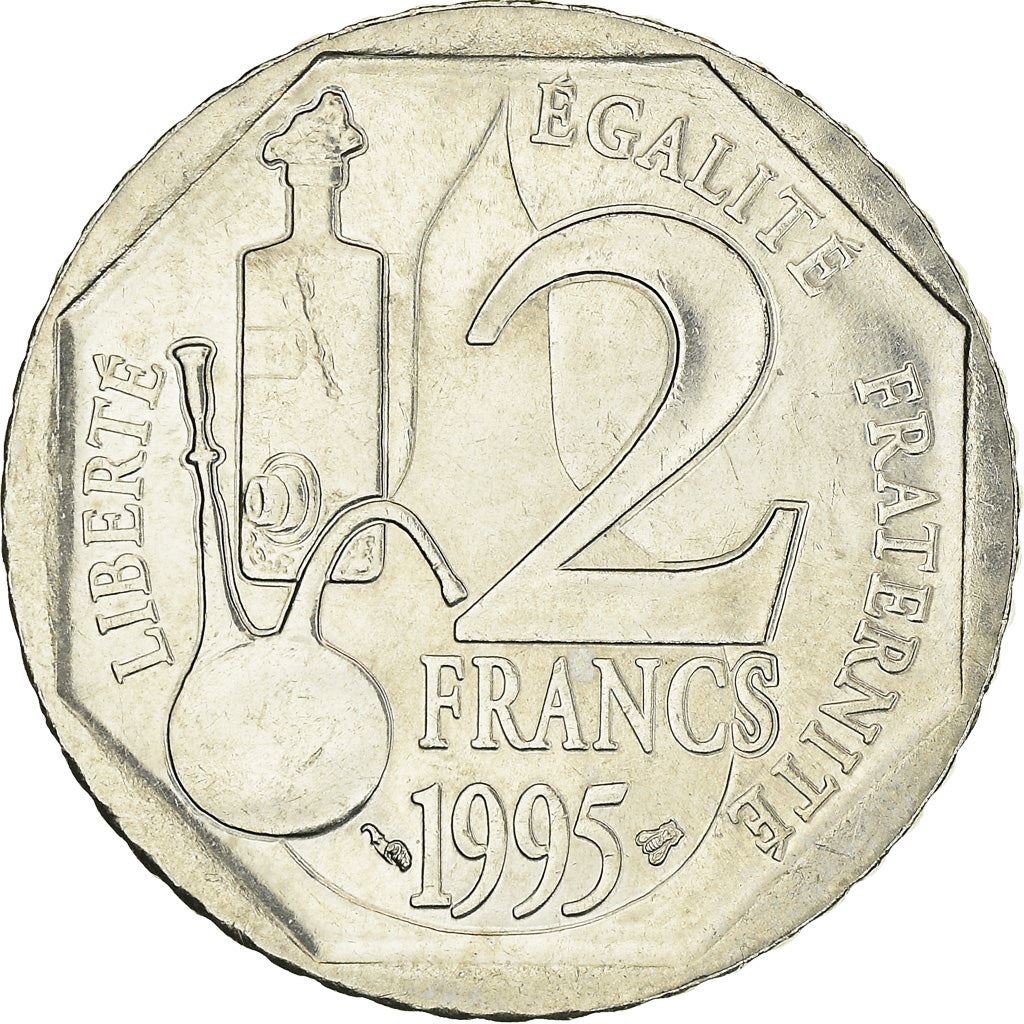 French Coin 2 Francs | Louis Pasteur | KM1119 | France | 1995